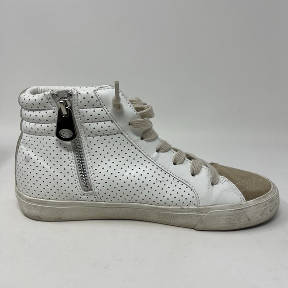Vintage Havana Excel Studded High Top Sneakers Shoes White Multi Women's Size 8 - Picture 7 of 12